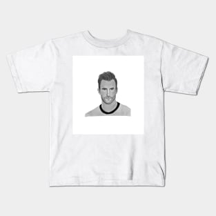 Adam Levine pencil drawing Kids T-Shirt